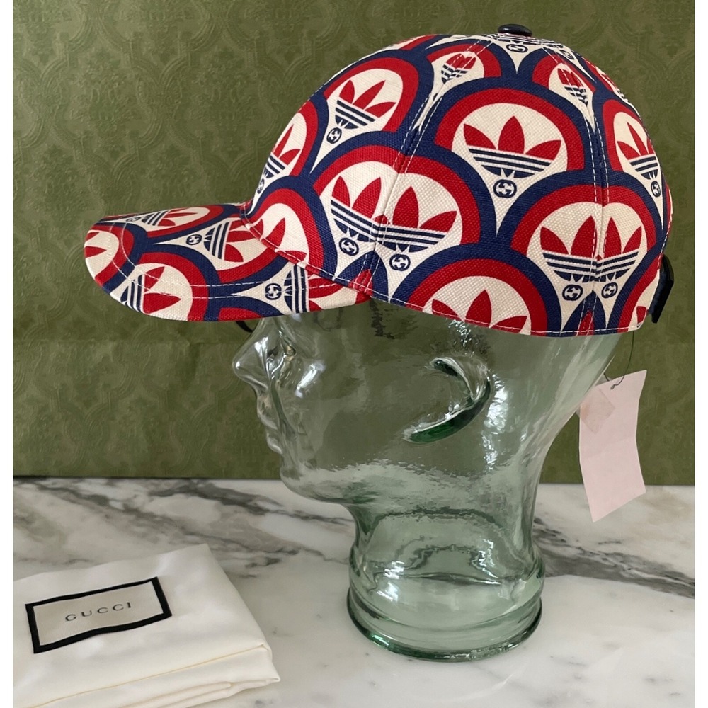 NWT Gucci + Adidas adjustable baseball cap size S made in Italy